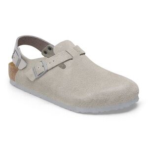 Birkenstock Tokio Suede Leather - Stone Coin size 39 8